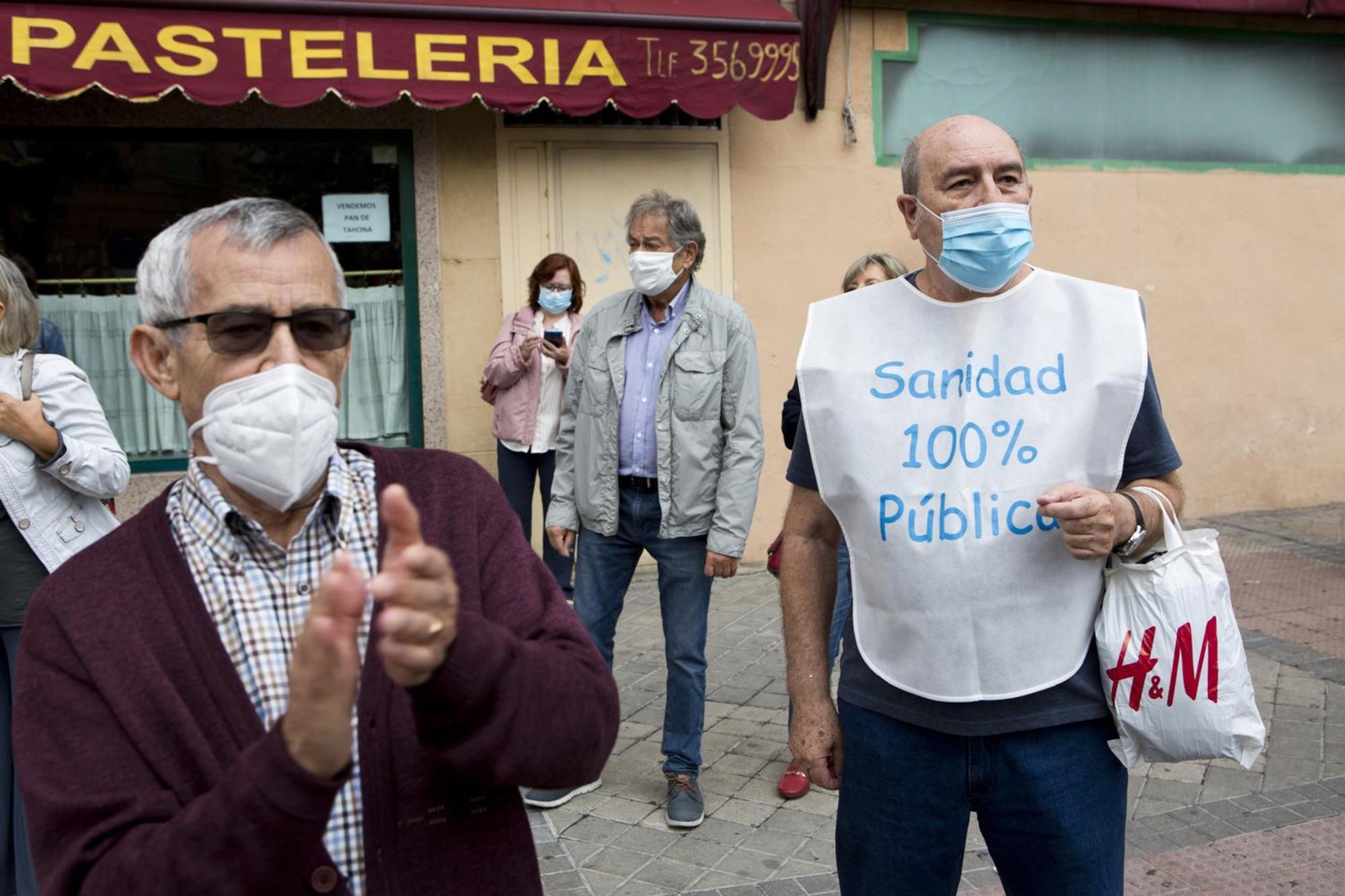 Concentraciones contra las políticas de la Comunidad de Madrid durante el covid - 1